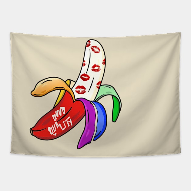 Banana Power Rainbow Tapestry by OB.808 STUDIO