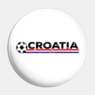 Croatia Football Fan. Croatia  Soccer Design Pin