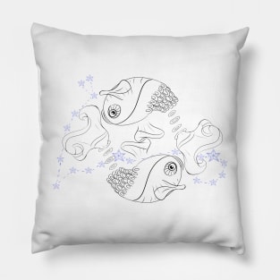 Zodiac sign Pisces Pillow