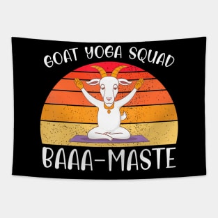 Goat Yoga Squad Baaa Maste Yogi Meditation Yoga Tapestry