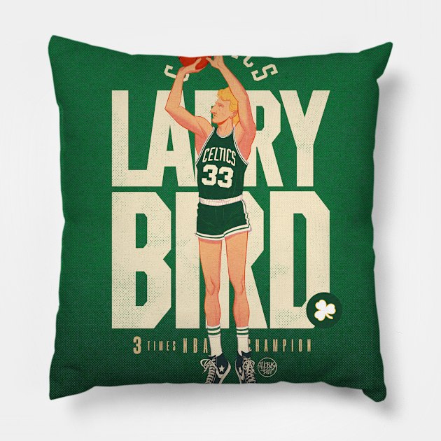 Larry Bird V2 Pillow by ThobiasDaneluz