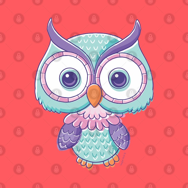 Cute Owl Cartoon by vaughanduck