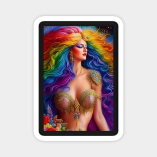 rainbow queen Magnet