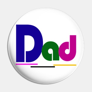 art design text "Dad" Pin