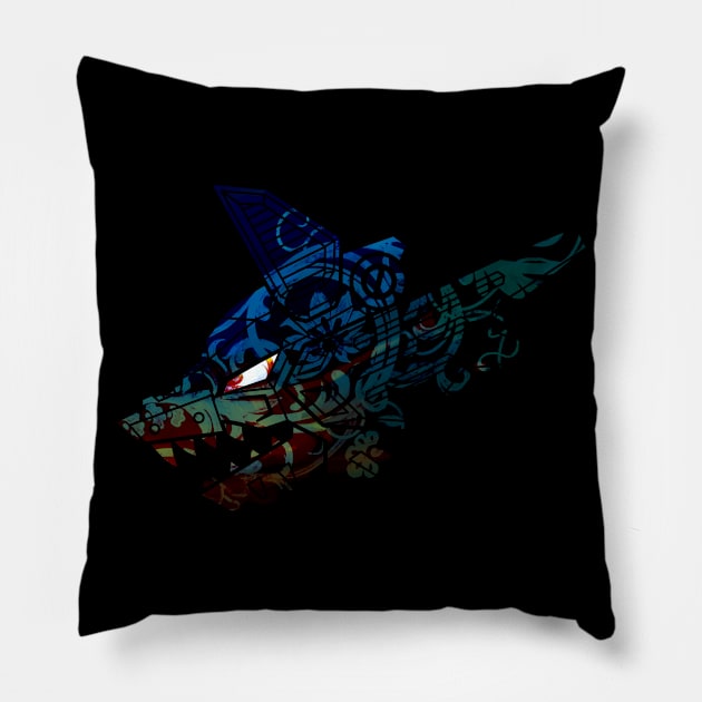 Mecha Robot Wolf | Poison Ivy Pillow by MaiasaLiger