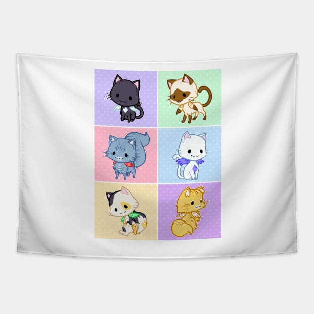 Cute Kittens Tapestry by theghostfire