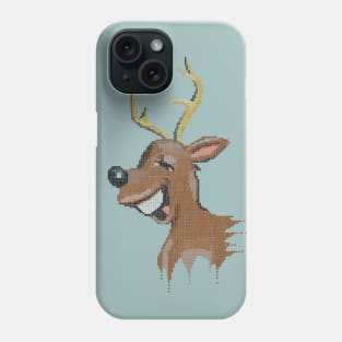 REINDEER - Funny Fake Embroidery Christmas print Phone Case