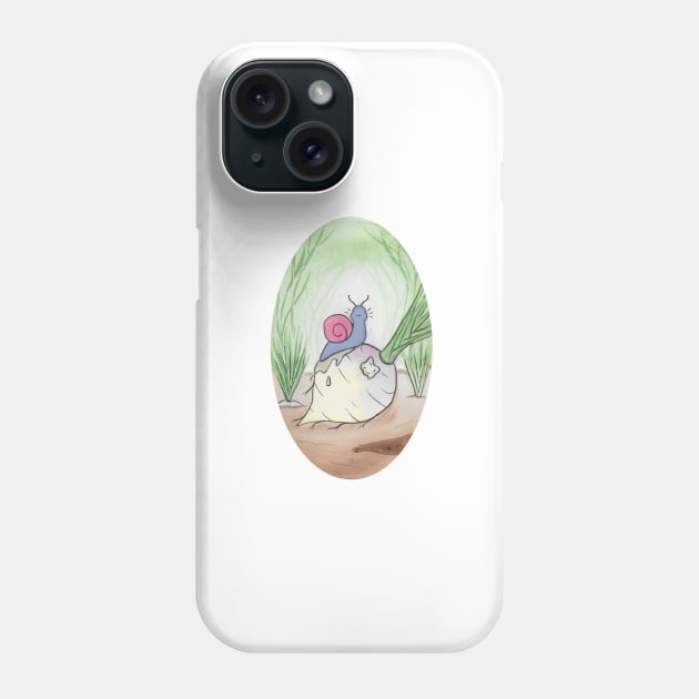 Snail Snack Phone Case by TPatthemalfoys