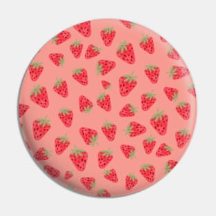 Strawberry summer cocktail Pin