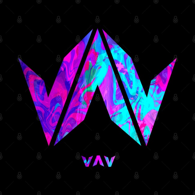 VAV Logo Purple Abstract by hallyupunch