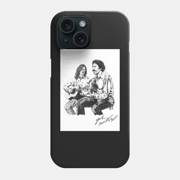 Jim Croce & Maury Original Ink Drawing Print Phone Case by HamiltonArt