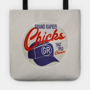 Grand Rapids Chicks • AAGPBL Hat • Grand Rapids, Michigan Tote