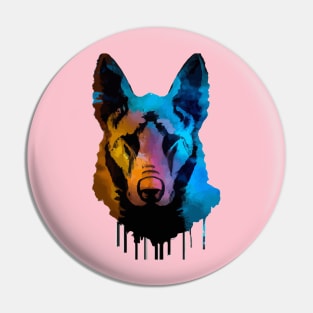 Dutch Shepherd Herder Dog Artwork Pin