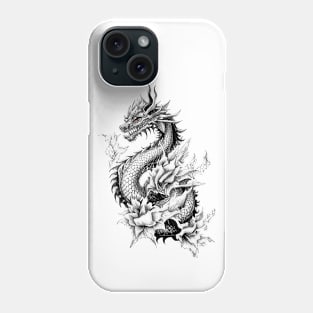 Dragon Fantasy Wild Animal Illustration Art Tattoo Phone Case