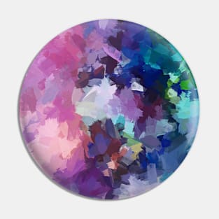 Bold Violet Punch Abstract Painting Pin