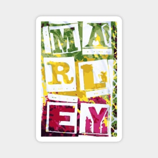 Marley Letters Graffiti Magnet