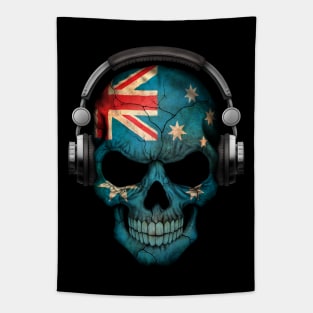 Dark Skull Deejay with Australian Flag Tapestry
