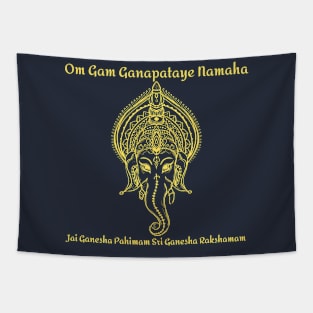 Om Gam Ganaptaye Tapestry