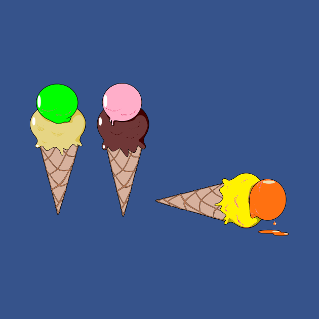 Three Ice Cream Cones by YudyisJudy