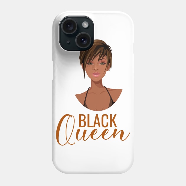 Black Queen, Black Woman, African American Woman Phone Case by UrbanLifeApparel