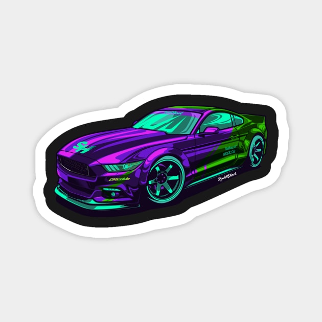 Ford Mustang Magnet by ASAKDESIGNS