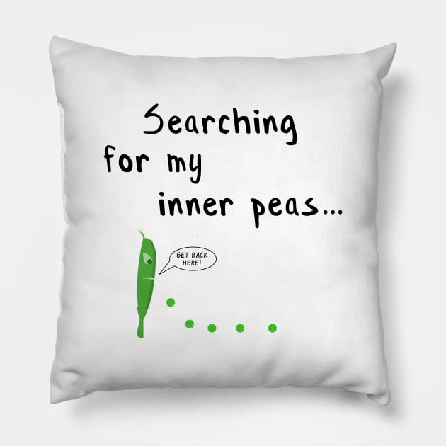 Inner Peas Pillow by creationoverload