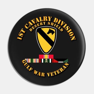 1st Cavalry Division - Desert Shield w Svc Pin