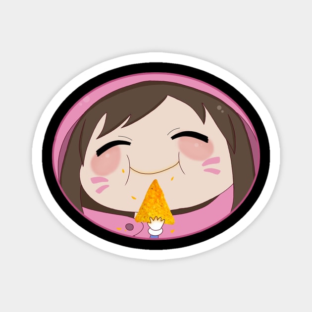 Umaru - Gremlin D.Va Mashup! Dorito Munch! Magnet by hiwattart