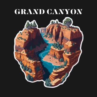 Grand Canyon Gift shop souvenir, US iconic landmark T-Shirt