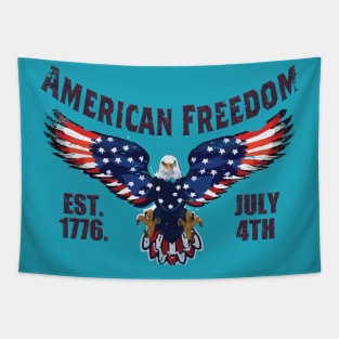 american freedom est 1776 4th july Tapestry