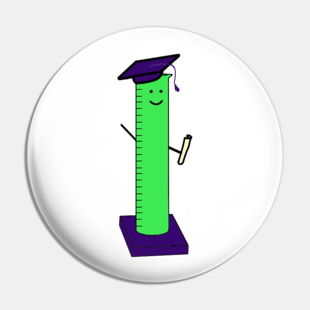Graduated Graduated Cylinder Pin by antluzzi