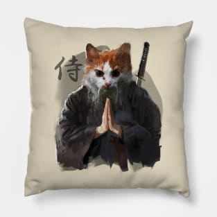 Samurai Cat - Martial Arts Pillow