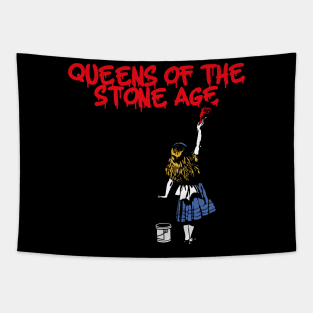 qotsa and red girl Tapestry