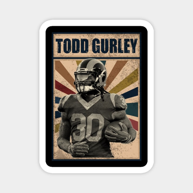 Los Angeles Rams Todd Gurley Magnet by RobinaultCoils