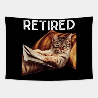 Retired Not My Funny Problem Gifts Anymore Cat Retirement Tapestry