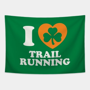 St Patricks Day Trail Running Irish Trail Runner Shamrock Tapestry
