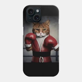 angry cat boxing Phone Case