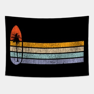 Hang 10 Surfboard Palm Tree Tapestry