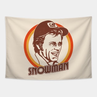 Snowman - Smokey & The Bandit - Retro Design Tapestry