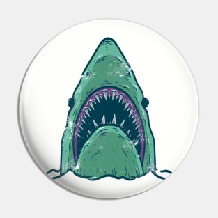 Shark head Design T-shirt STICKERS CASES MUGS WALL ART NOTEBOOKS PILLOWS TOTES TAPESTRIES PINS MAGNETS MASKS Pin