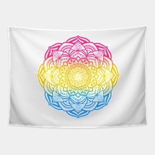 Gradient Pansexual Pride Mandala Tapestry