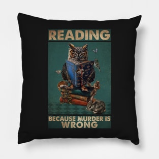 Book Reading Because Pillow