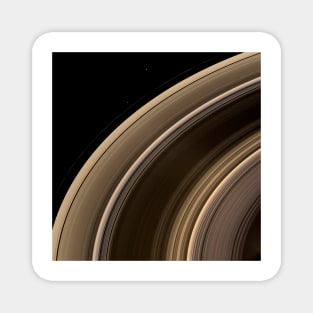 Saturn's rings and moons, Cassini image (C010/4065) Magnet