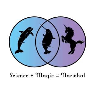 Science + Magic = Narwhal T-Shirt