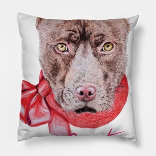 Grunt the pitbull Pillow