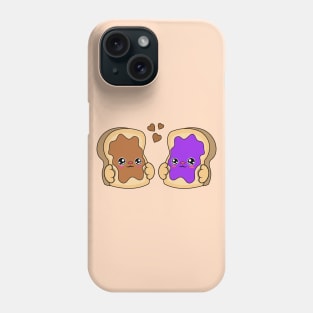 All i need is bread jam and peanut butter, Kawaii bread jam and peanut butter. Phone Case