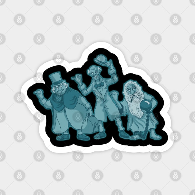 Hitchhiking Ghosts Magnet by Black Snow Comics