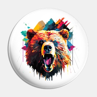 Grizzly Bear Animal Freedom World Wildlife Wonder Abstract Pin