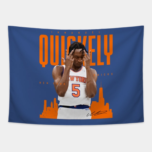 Immanuel Quickley Tapestry by Juantamad