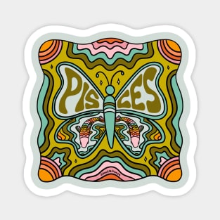 Pisces Butterfly Magnet